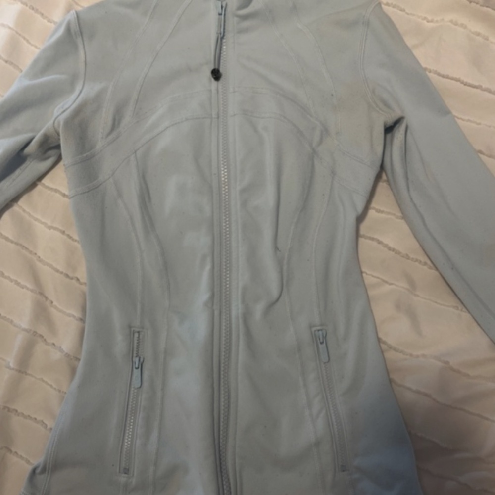 light blue Lululemon Define Jacket size 2